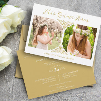 Quinceañera Spanisch Extravagant Geblüht 2 Fotos