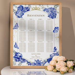 Quinceanera Spanisch Seating Chart signieren Schme Poster