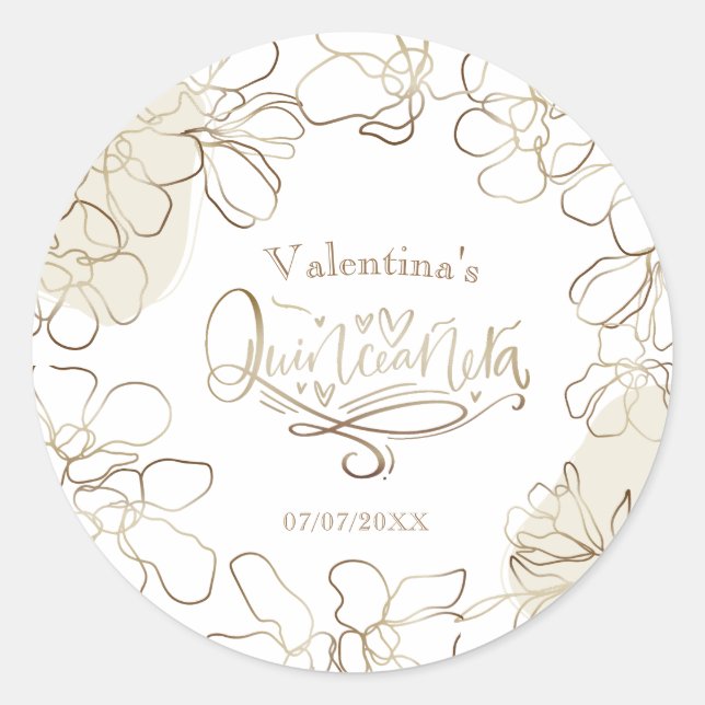 Quinceañera sticker (Devant)