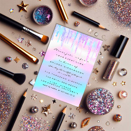 Quinceanera Sweet 16. Lila Holographic Dress Einladung