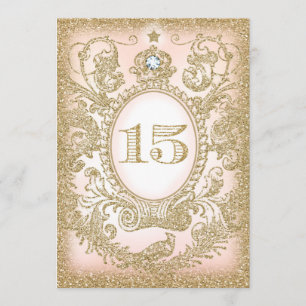 Quinceañera une fois sur invitation de la Princess
