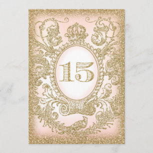 Quinceañera une fois sur invitation de la Princess