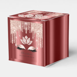 Quinceañeras Sweet 16. Bridal Rose Burgund Geschenkschachtel