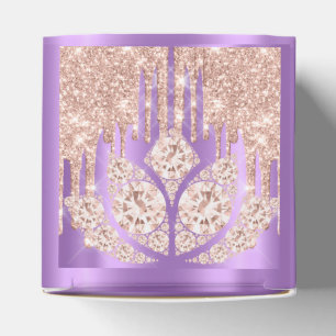 Quinceañeras Sweet 16. Bridal Rose Lila Spark Geschenkschachtel