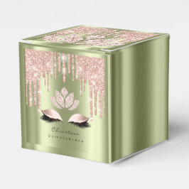 Quinceañeras Sweet 16. Bridal Rose Mint Green Geschenkschachtel