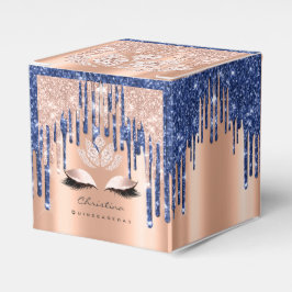 Quinceañeras Sweet 16. Bridal Rose Tropfen Navy Geschenkschachtel
