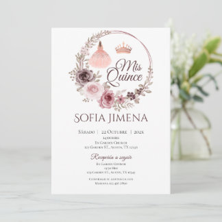 Quincenera Einladung in Spanisch Boho