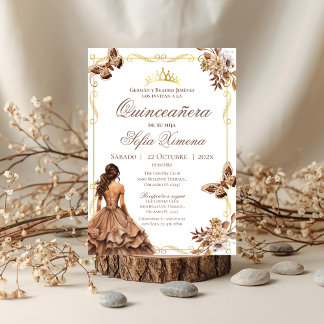 Quincenera Einladung in Spanisch Boho