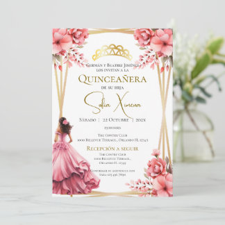 Quincenera Einladung in Spanisch Boho