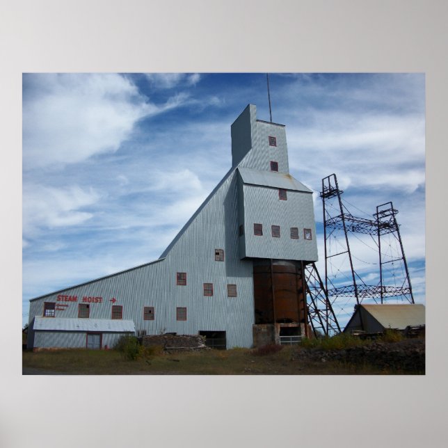 Quincy Mine Steam Hoist Foto Poster (Vorne)