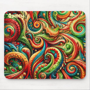QUINCY ~ Wildes Geburtstagsmuster ~ Mousepad