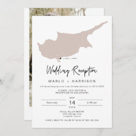 QUINN Blush Chypre Carte Mariage Réception Invitat