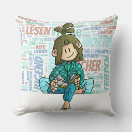 Quinn - Buch lesen Kissen