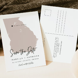 QUINN - Georgia Karte Save the Date Bewegliches He