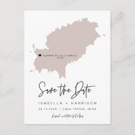 QUINN Ibiza Karte Save the Date (bewegliches Herz)