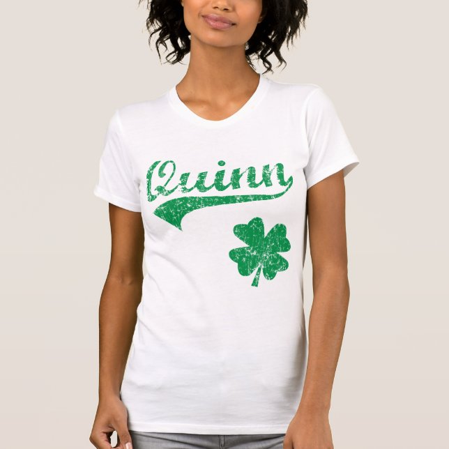 Quinn-Iren-Kleeblatt T-Shirt (Vorderseite)