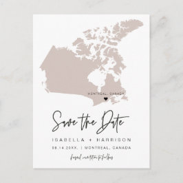 QUINN - Kanada Karte Save the Date (bewegliches He