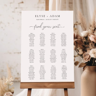 Quinn Modern Minimal 12 Poster de table