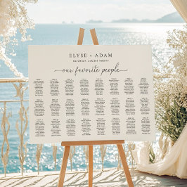 Quinn Modernes Minimal 24 Tisch Plakat