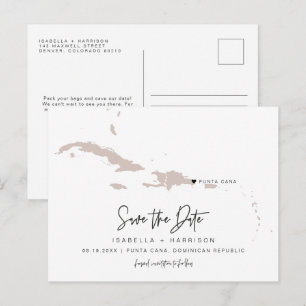 QUINN Punta Cana Karte Save the Date bewegliches H
