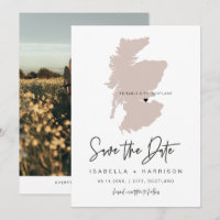 QUINN SCOTLAND Blush Pink Carte Photo Enregistrer 