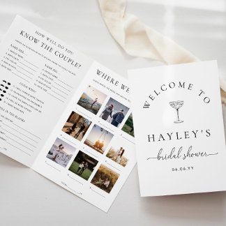 Quinn Script Brautparty-Spielheft Einladung