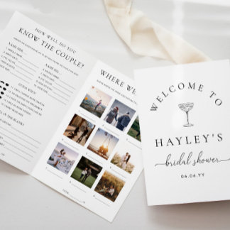 Quinn Script Brautparty-Spielheft Flyer