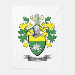Quinn-Wappen Fleecedecke