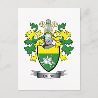 Quinn-Wappen Postkarte
