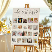 Quinn Wer ist das Baby 20 Foto-Spiel Poster