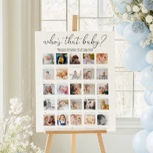 Quinn Wer ist dieses Baby 25 Foto Spiel Poster