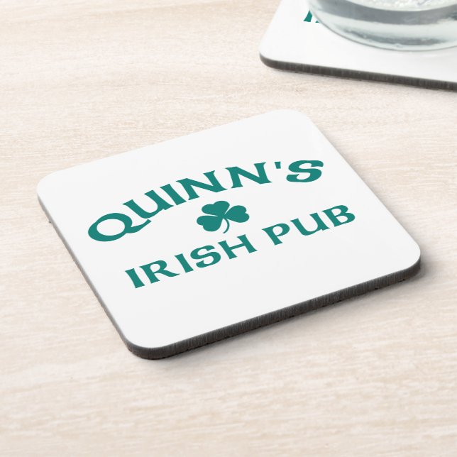 Quinn's Irish Pub Getränkeuntersetzer (Linke Seite)