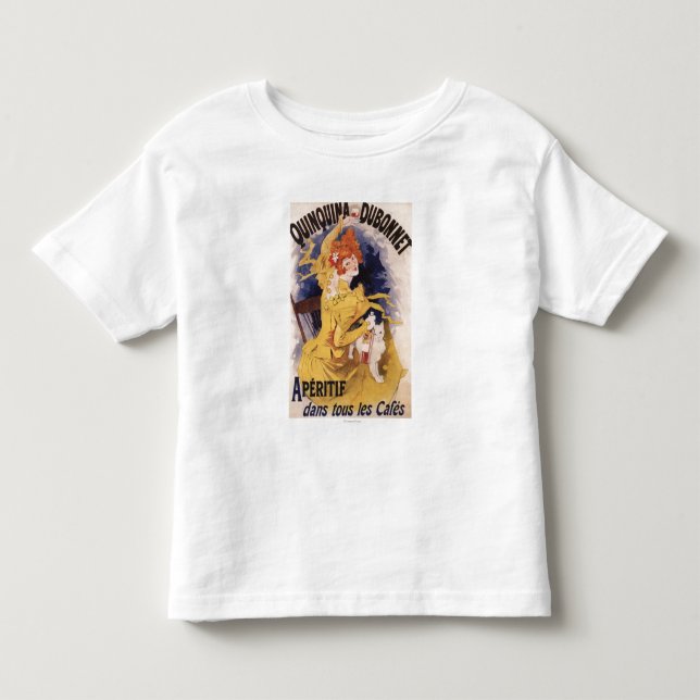 Quinquina Dubonnet Aperitif-förderndes Plakat Kleinkind T-shirt (Vorderseite)