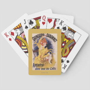 Quinquina Dubonnet Aperitif-förderndes Plakat Spielkarten