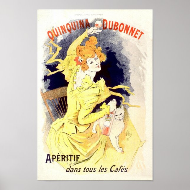Quinquina Dubonnet Aperitif Vintage Französische W Poster (Vorne)