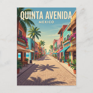 Quinta Avenida Mexiko Postkarte