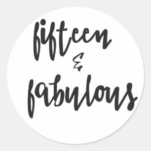 Quinze et fabuleux - Stickers Quinceanera