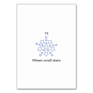 Quinze petites étoiles cartes à mémoire numérique