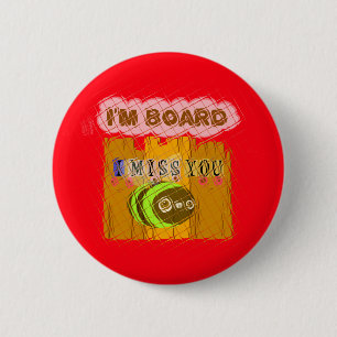 Quirky Art Print Button