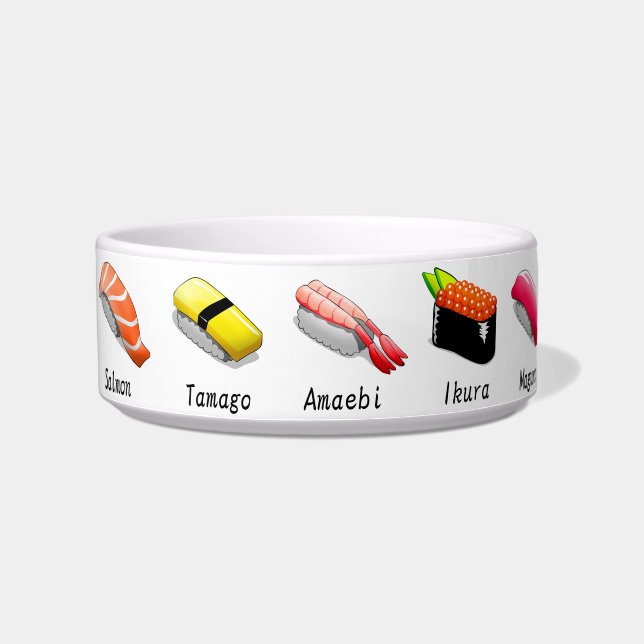 Quirky-Arten der Sushi-Illustration Napf (Links)