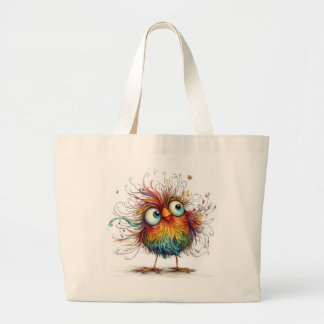Quirky Bird Jumbo Stoffbeutel