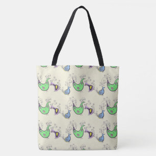 Quirky Birds Tote Tasche
