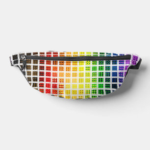 Quirky Boho Karo Bunt Regenbogenfahne Gay Pride Bauchtasche