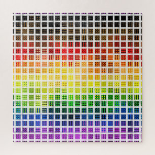 Quirky Boho Karo Farbige Schwule Regenbogen-Fahne