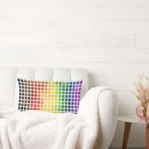 Quirky Boho Karo Farbige Schwule Regenbogen-Fahne Lendenkissen