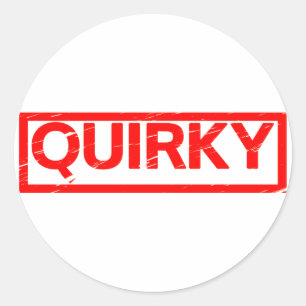 Quirky-Briefmarke Runder Aufkleber