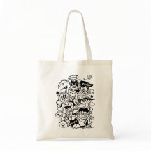 Quirky Cartoon Character Crowd