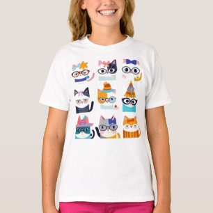 Quirky Cat Whimsical Feline Art von Cat Lovers T-Shirt