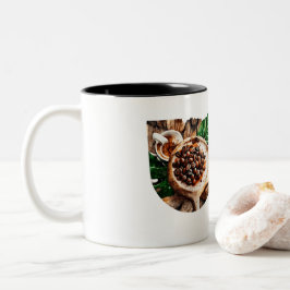 Quirky Coffee Lover Duck Design Zweifarbige Tasse