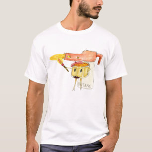 Quirky Creme Brulee Niedliches Dessert Cartoon Pia T-Shirt